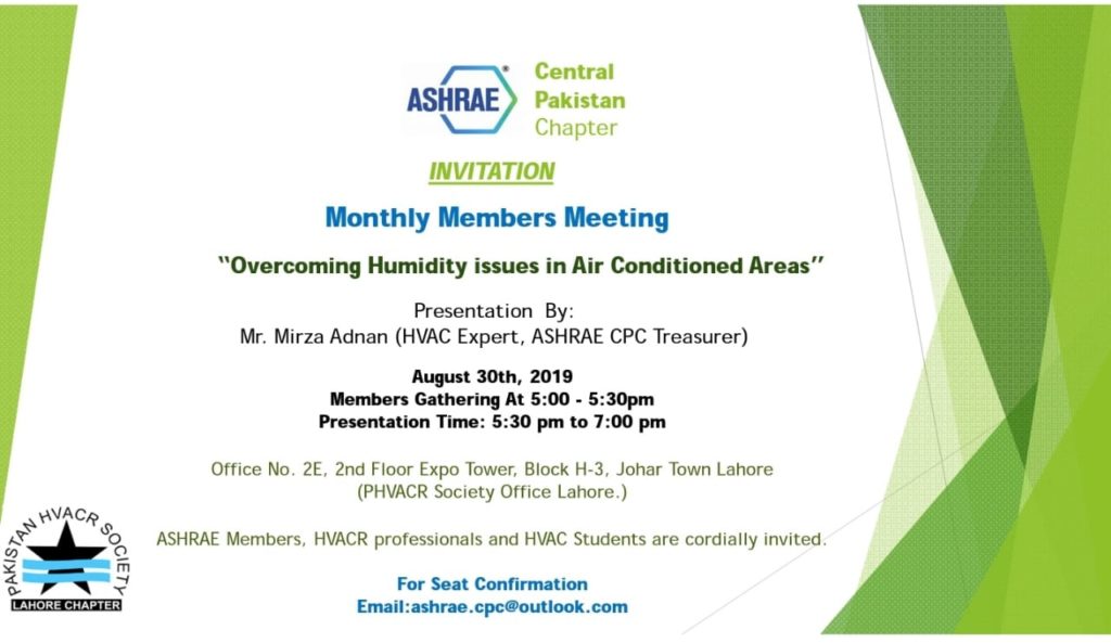 AUG-2019 Monthly Members Meeting and Technical Presentation